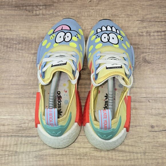 adidas NMD R1 Refined x Kevin Lyons Men's Sz 6 Women's Sz 7.5 Yellow Blue Shoes - Picture 5 of 9